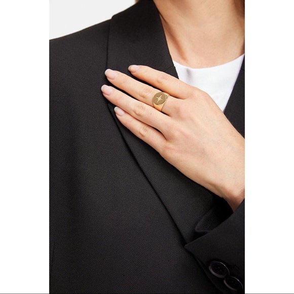 Anine Bing Signet Ring Size 5 - Picture 3 of 5